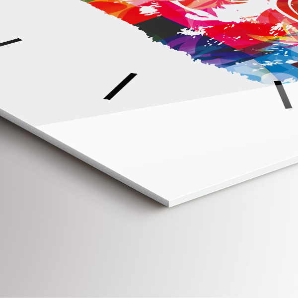 Reloj cuadrado Cabeza de oso