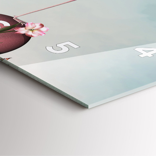 Reloj de pared cuadrado Flamenco surrealista