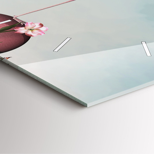 Reloj de pared cuadrado Flamenco surrealista