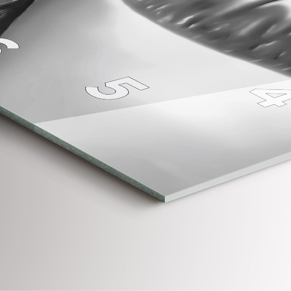 Reloj de pared cuadrado Boca de mujer