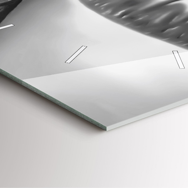 Reloj de pared cuadrado Boca de mujer