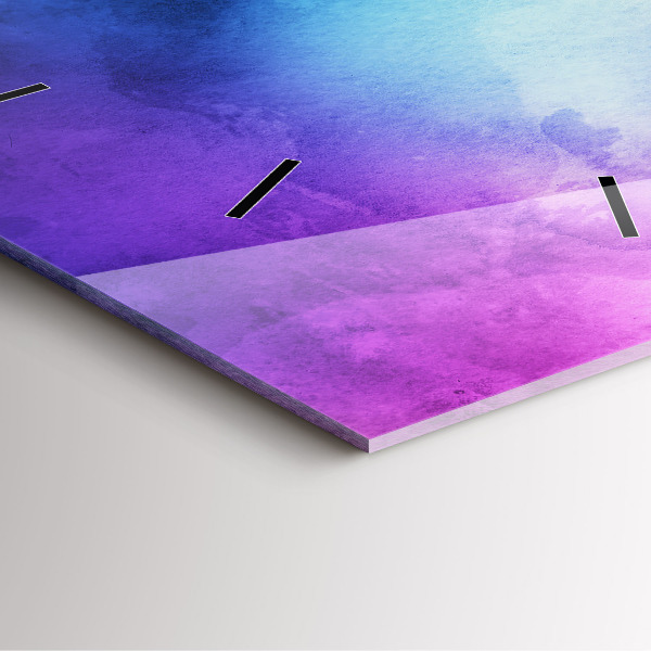 Reloj cuadrado Manchas de colores