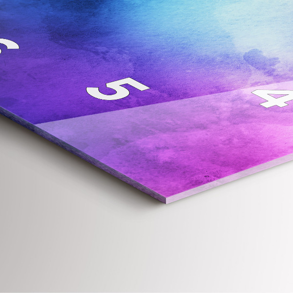 Reloj cuadrado Manchas de colores