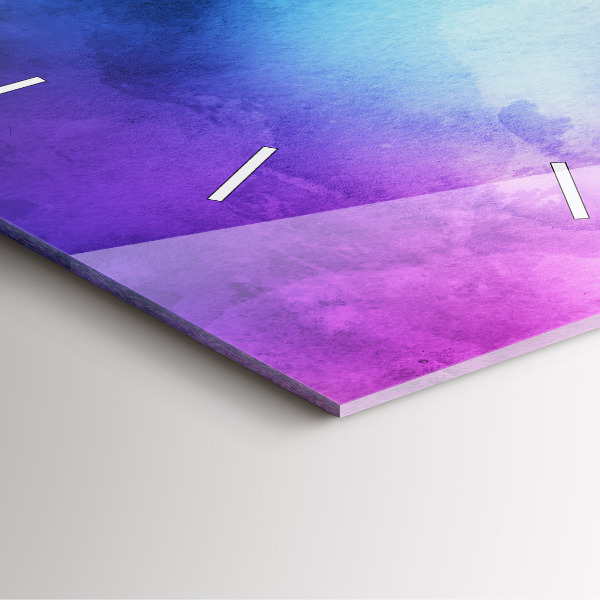 Reloj cuadrado Manchas de colores