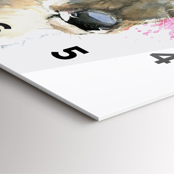 Reloj de pared cuadrado Ciervos del bosque