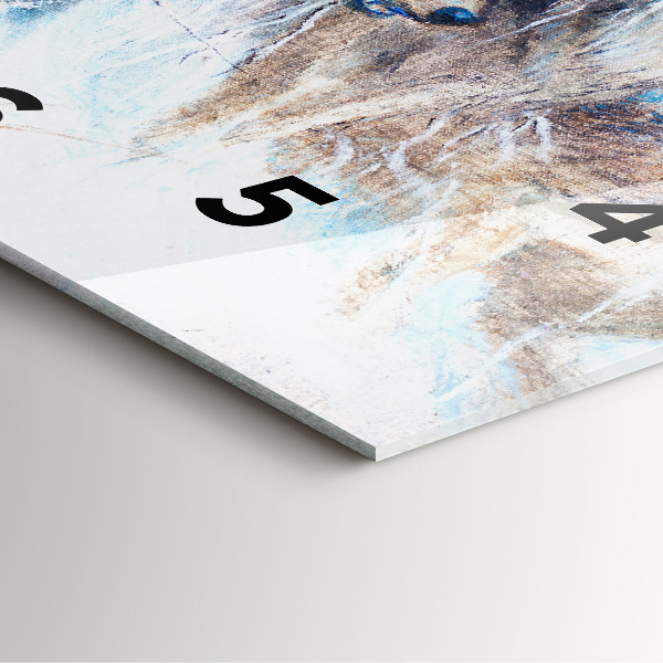 Reloj cuadrado Lobos en el bosque