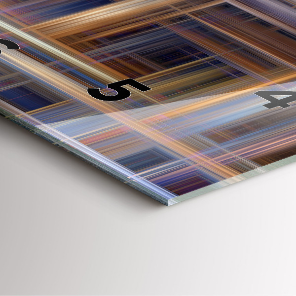 Reloj de pared cuadrado Abstracción geométrica