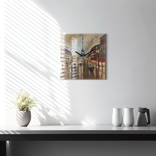 Reloj cuadrado Ciudad de París