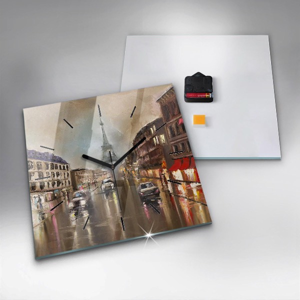 Reloj cuadrado Ciudad de París
