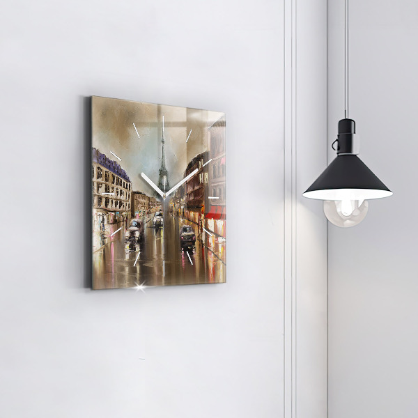 Reloj cuadrado Ciudad de París