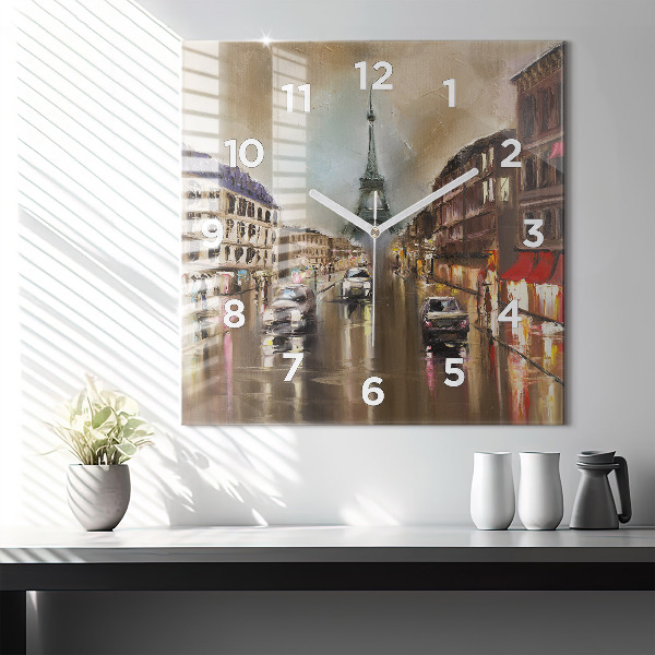 Reloj cuadrado Ciudad de París