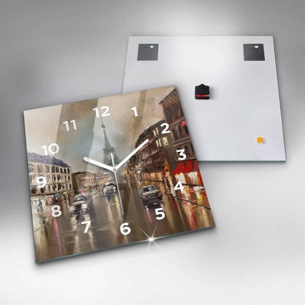 Reloj cuadrado Ciudad de París