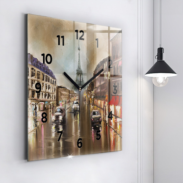 Reloj cuadrado Ciudad de París