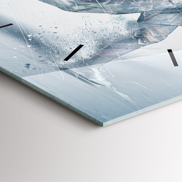 Reloj de pared cuadrado Hombre corriendo