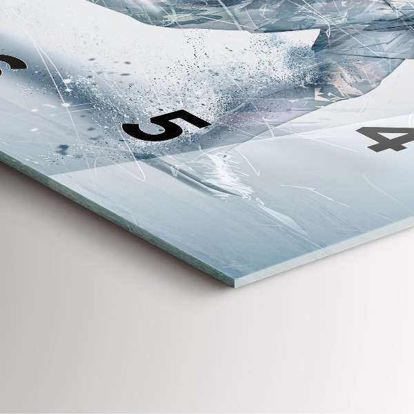 Reloj de pared cuadrado Hombre corriendo