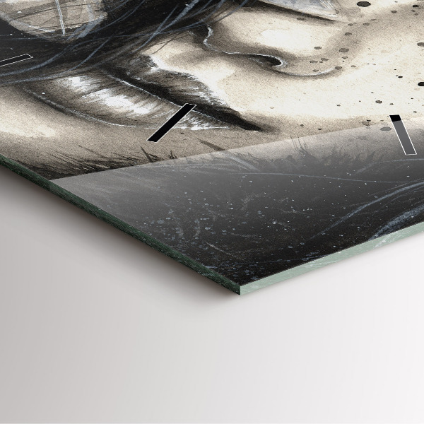 Reloj cuadrado Retrato pintado