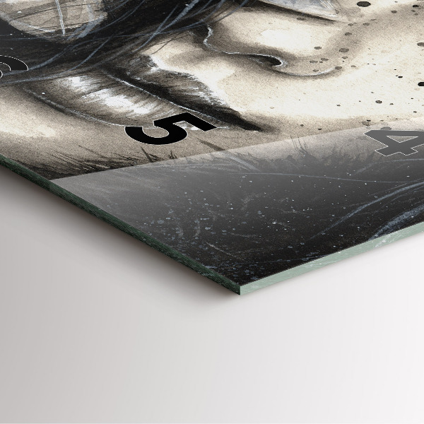 Reloj cuadrado Retrato pintado