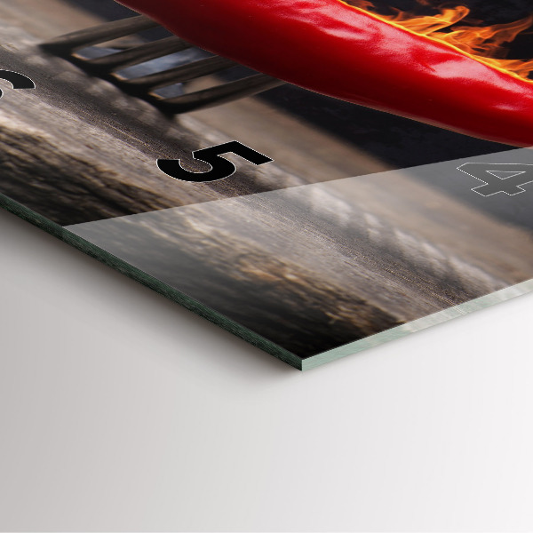 Reloj de pared cuadrado Pimiento pepperoni