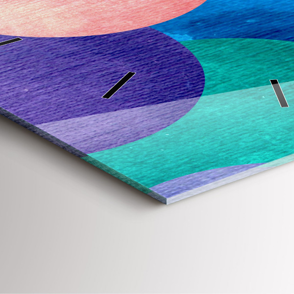 Reloj cuadrado Círculos abstractos