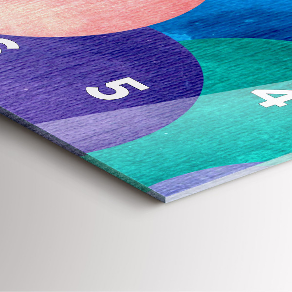 Reloj cuadrado Círculos abstractos