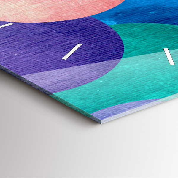 Reloj cuadrado Círculos abstractos