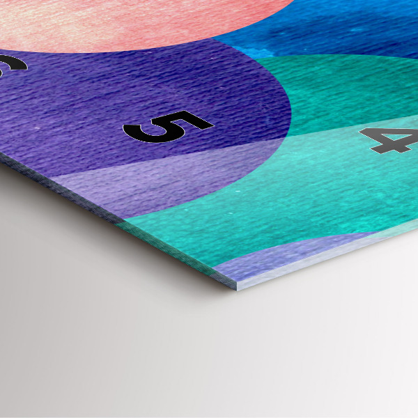 Reloj cuadrado Círculos abstractos