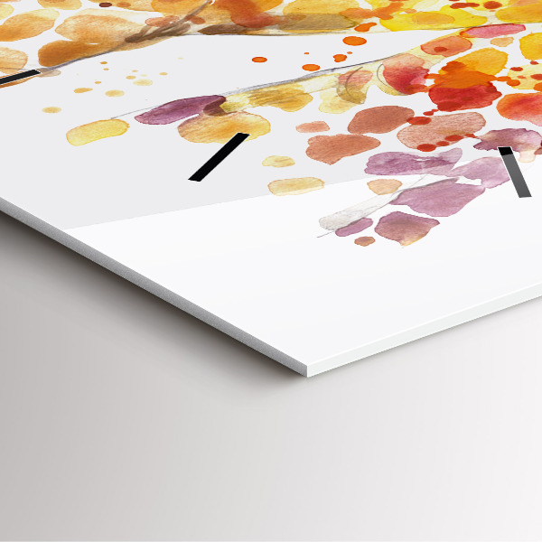 Reloj cuadrado Jirafa acuarela