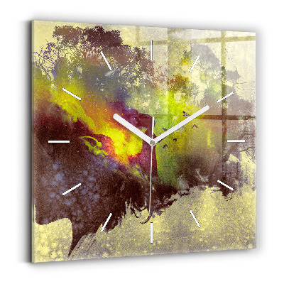 Reloj cuadrado Mujer en el bosque