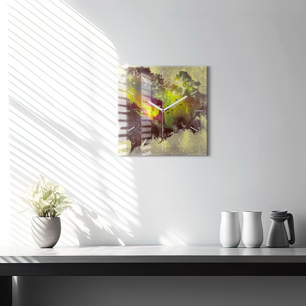 Reloj cuadrado Mujer en el bosque