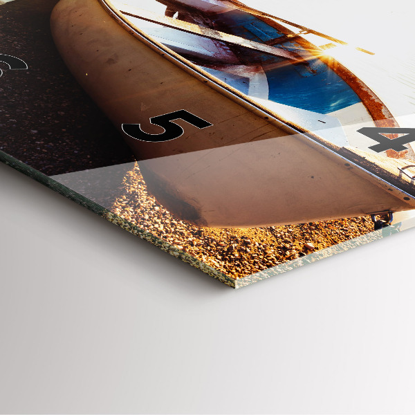 Reloj cuadrado Vista de lago