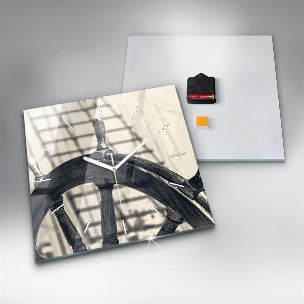 Reloj cuadrado Barco antiguo