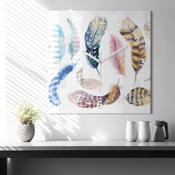 Reloj de pared cuadrado Ilustración de arte retro