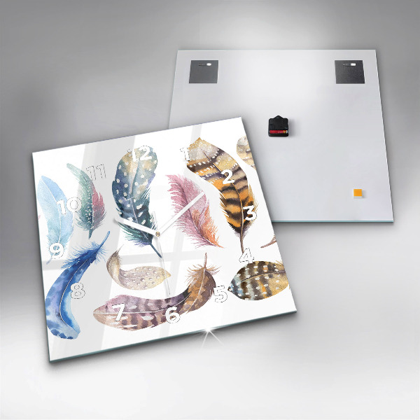 Reloj de pared cuadrado Ilustración de arte retro