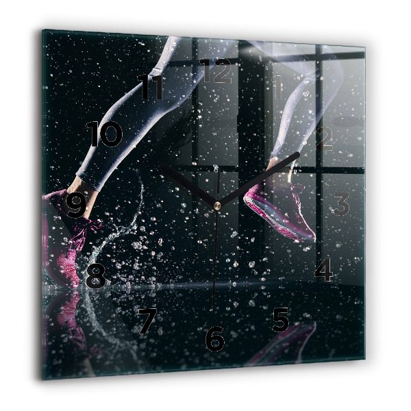 Reloj cuadrado Vida sana y correr