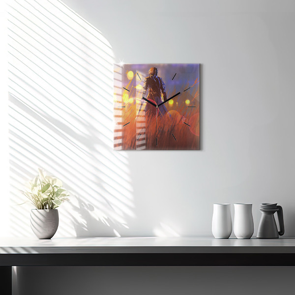 Reloj cuadrado Caballero con espada