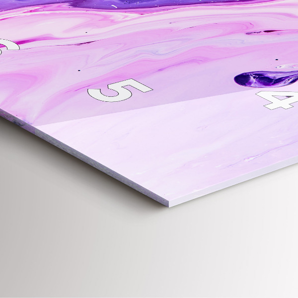 Reloj de pared cuadrado Fondo colorido