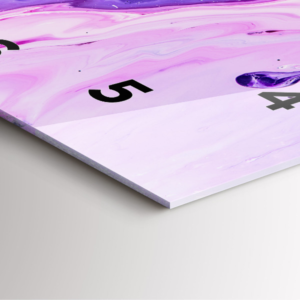 Reloj de pared cuadrado Fondo colorido