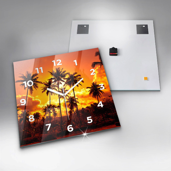 Reloj de pared cuadrado Tailandia Playa de Klong Prao