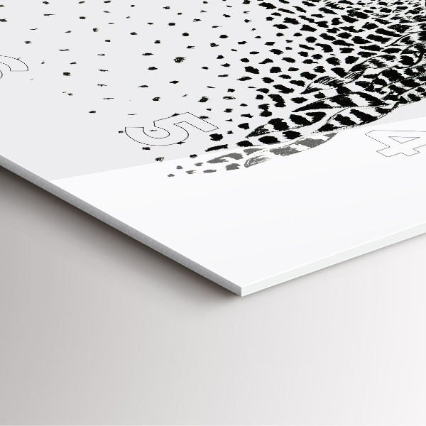 Reloj cuadrado Búho dibujado con gafas