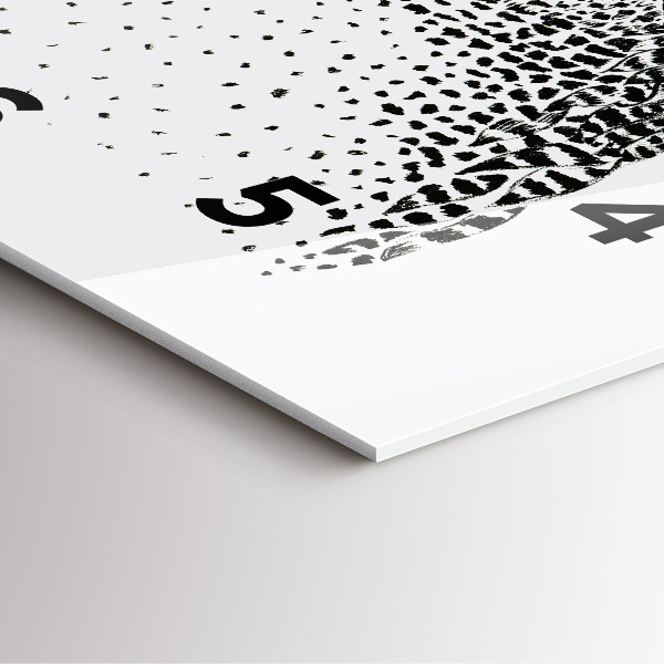 Reloj cuadrado Búho dibujado con gafas