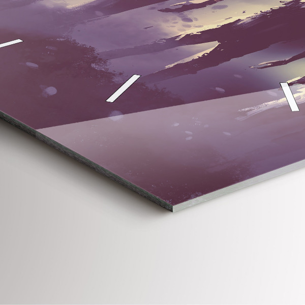 Reloj de pared cuadrado Zombie de noche - halloween