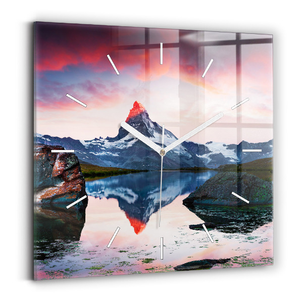 Reloj cuadrado Lago Stellisee Matterhorn