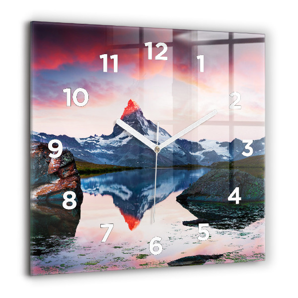 Reloj cuadrado Lago Stellisee Matterhorn