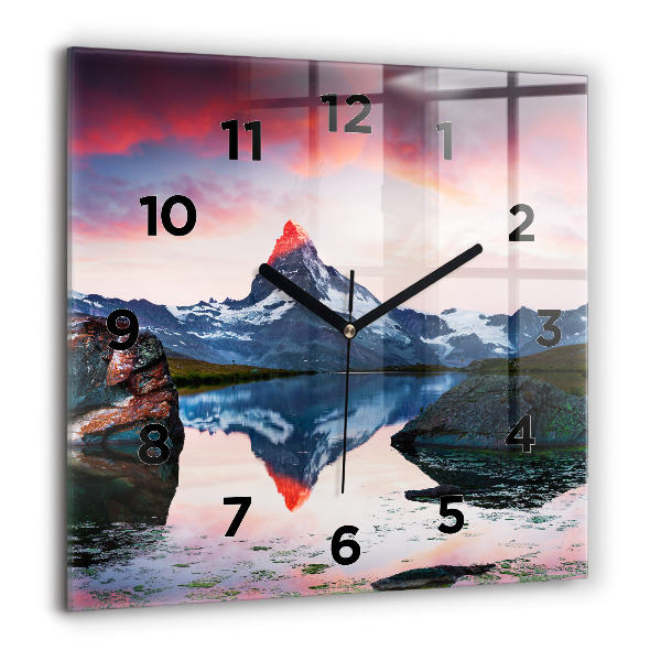 Reloj cuadrado Lago Stellisee Matterhorn