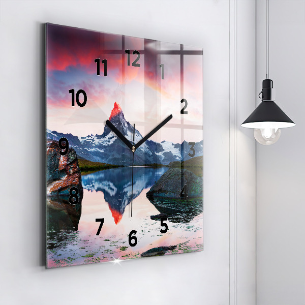 Reloj cuadrado Lago Stellisee Matterhorn