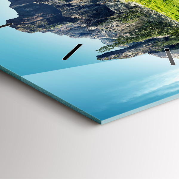 Reloj de pared cuadrado Isla voladora