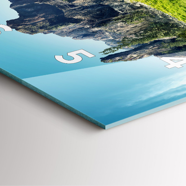 Reloj de pared cuadrado Isla voladora