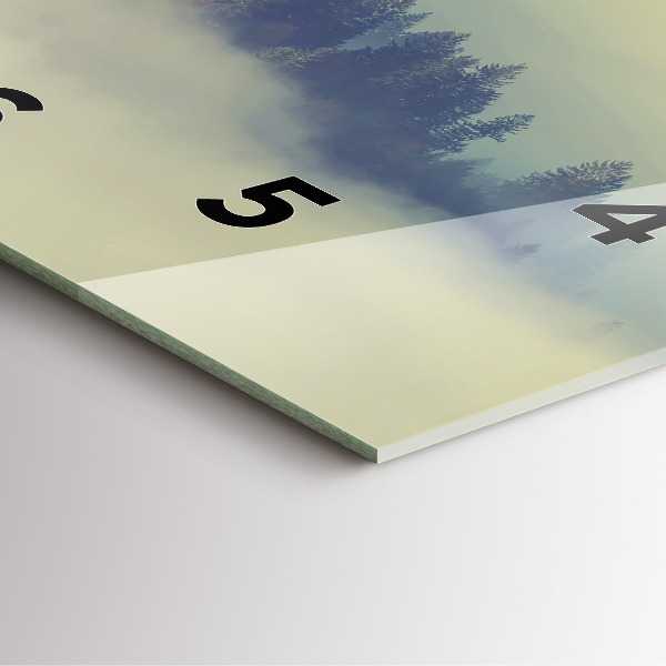 Reloj cuadrado Bosque brumoso Águila