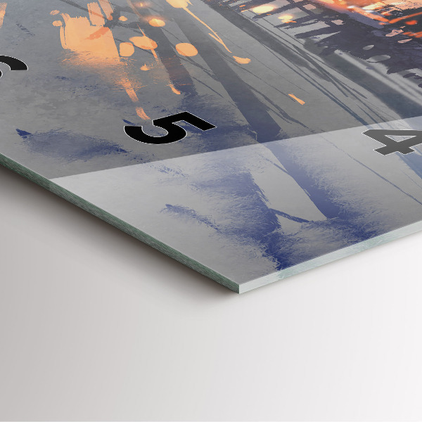 Reloj de pared cuadrado Paisaje invernal de árboles