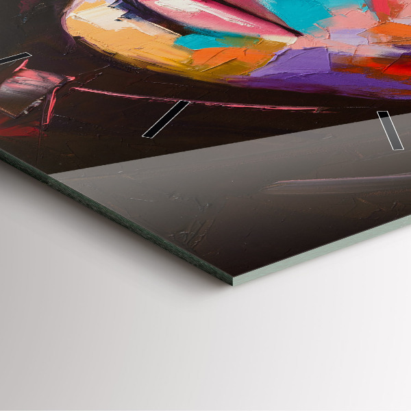 Reloj cuadrado Retrato de mujer